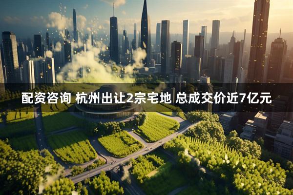 配资咨询 杭州出让2宗宅地 总成交价近7亿元